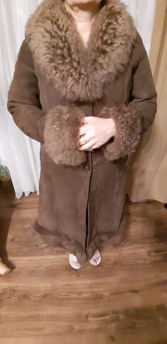 Kożuch damski długi rozmiar 38-40