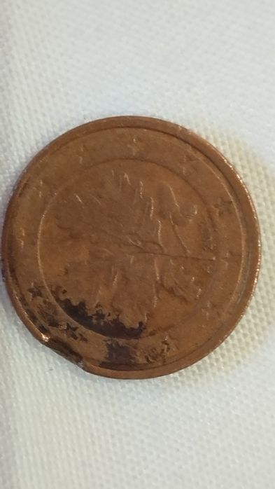 Moeda rara de 1 cêntimo da Alemanha