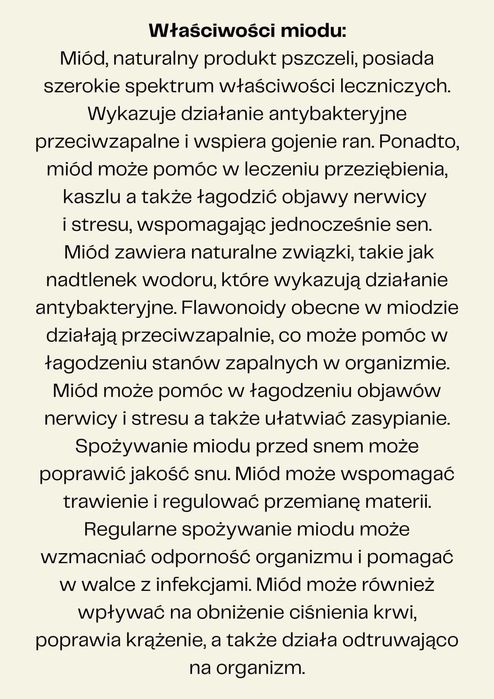 Naturalny miód 0,9l