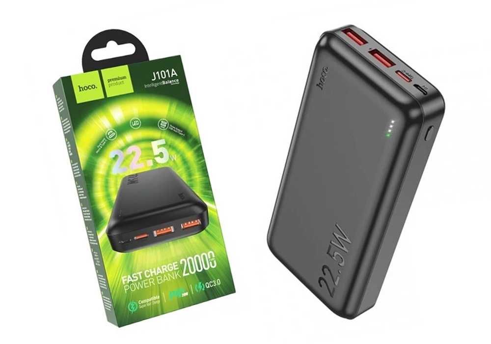 Повербанк зі швидкою зарядкою Hoco J101A Astute 20000mAh 22.5W чорний