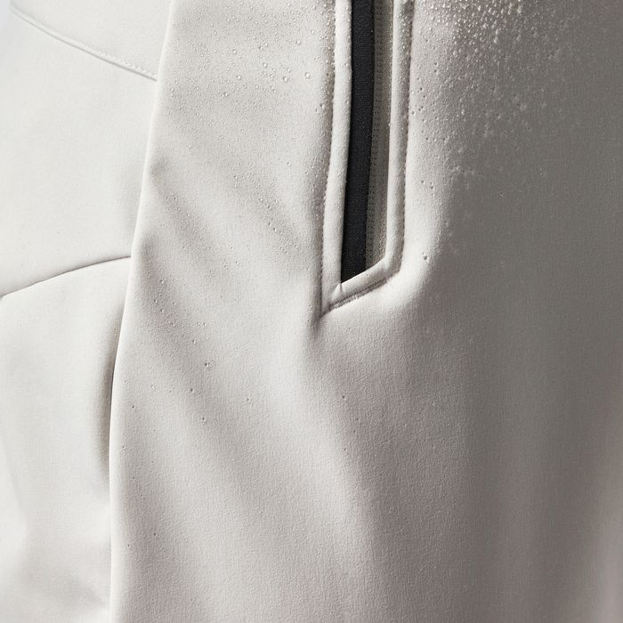 Calças de ski quentes e justas mulher, 500 bege