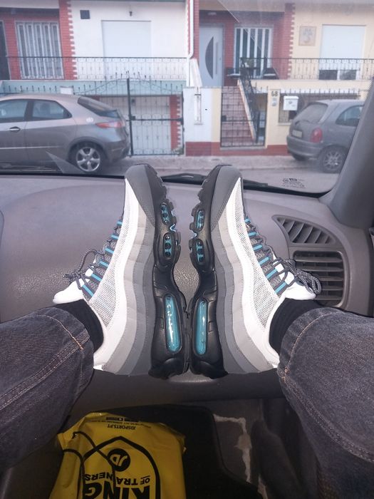 Nike 95 air max grey and blue