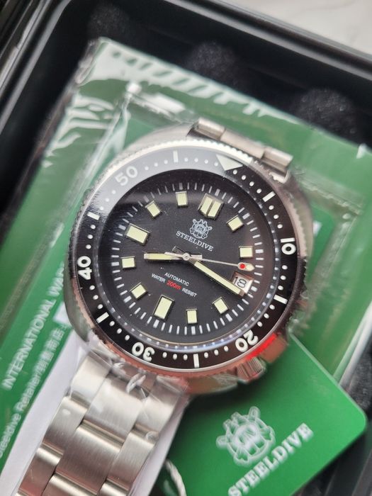 Zegarek Steeldive Cpt.Willard automat NH35 komplet  NOWY