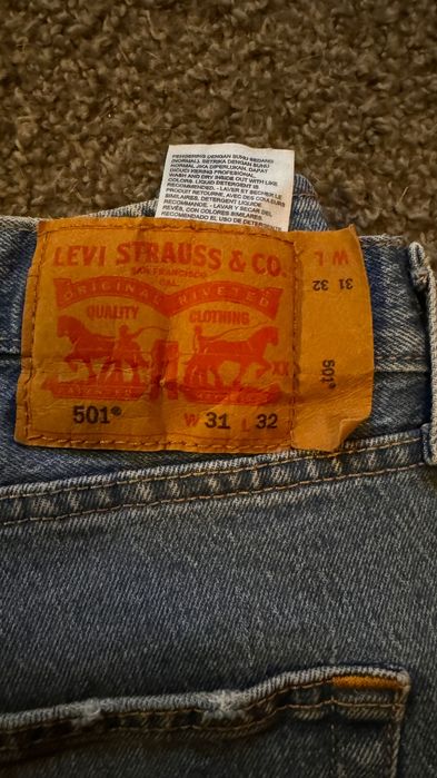 Męskie Spodnie Levi"s 501  rozm.31/32
