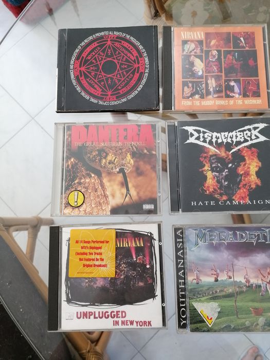 CDs variados rock metal