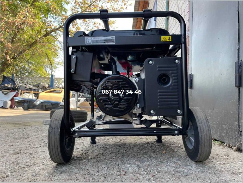 Генератор 5,5 кВт LONCIN LC6500 бензиновый 1 фаз з колесами + Доставка