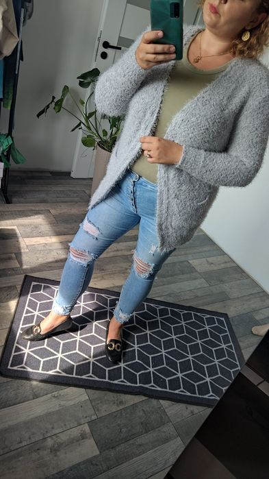 Sweterek/narzutka  włochaty