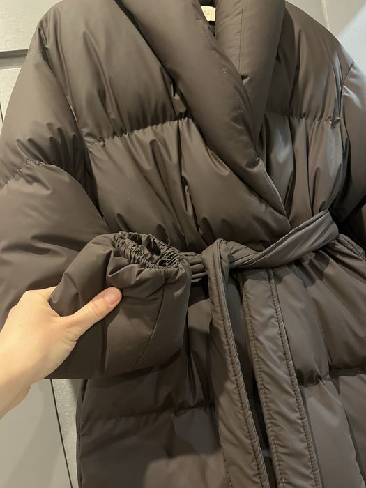 Зимовий пуховик темний шоколад