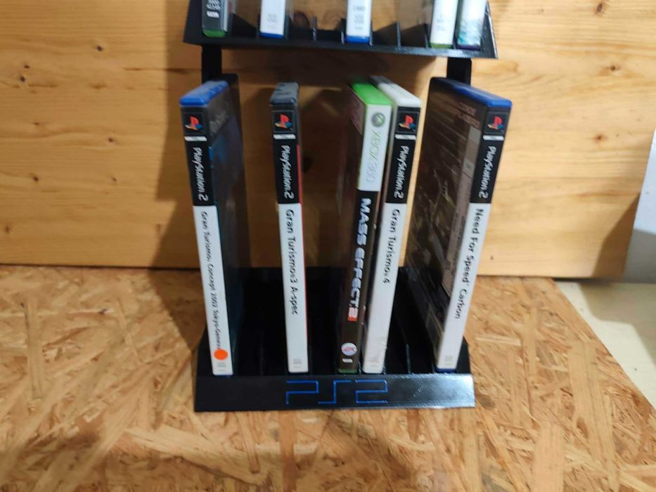 Suporte para os Jogos de PS2 Sony Playstation 2 (capacidade de 20 jogos!)