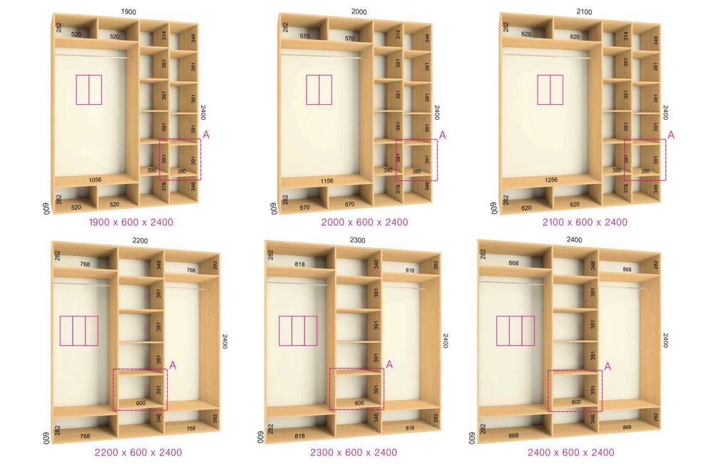Без Передплати Нові Шафи Купе Наявності На Складі від 100 до 240 см