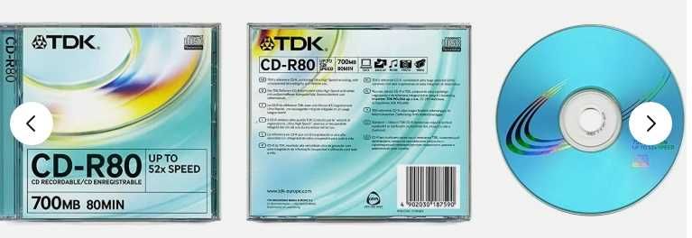 CD-Rs e CD-RWs TDK - Últimas unidades