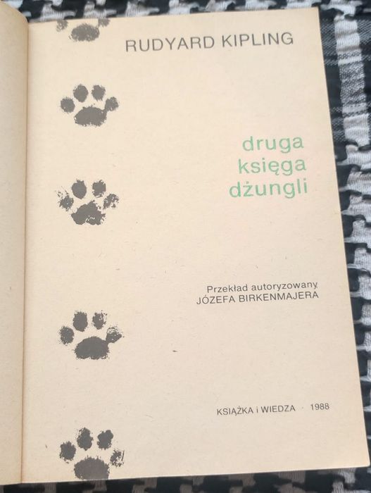 Rudying Kipling - Księga Dżungli 1/2 ( Książka dwustronna )