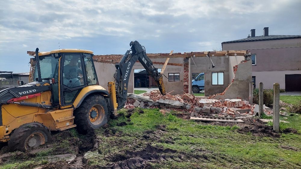 Usługi koparką Rozbiórki Wyburzenia prace ziemne