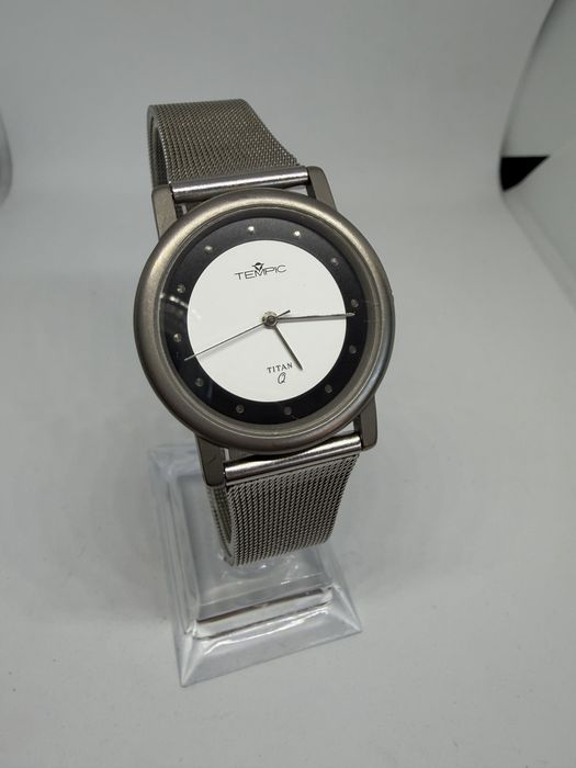 Zegarek Tempic 01 Titan Quartz ETA tytanowy sprawny