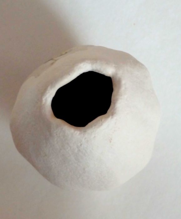 Ваза для сухоцветов ручной работы, вазочка из декоративной тыквы