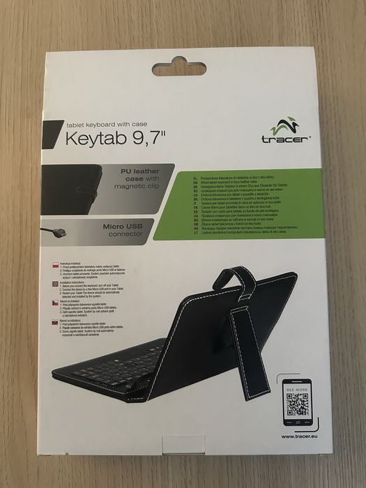 Etui z klawiaturą do tabletu 9,7" Tracer Keytab Micro USB – NOWE
