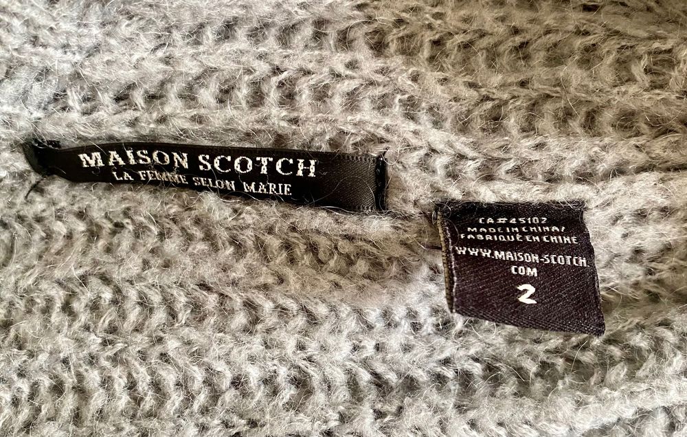 Maison Scotch sweter wełniany M