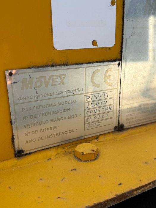 Podnośnik Koszowy Movex P150 TL/TLR | Nissan Cabstar | 2005 r.