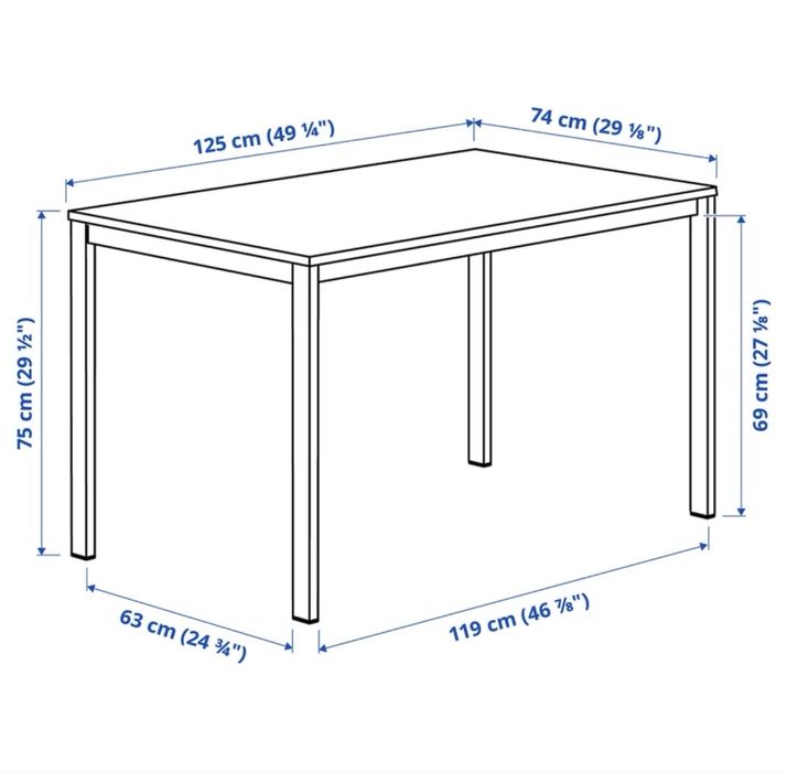 Mesa da IKEA, modelo Vihals