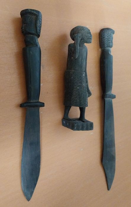 Peças arte africana.