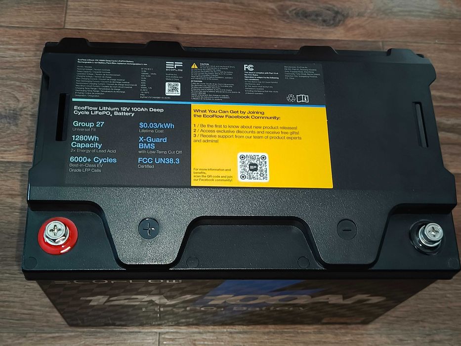 LiFePO4 Акумулятор "EcoFlow"  12.8V 100Ah (1280Wh) (новий)