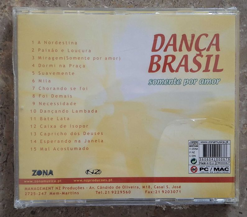 Dança Brasil - CD - somente por amor - novo e selado