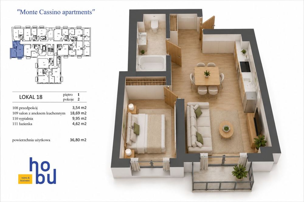 Monte Cassino Apartments - apartament nr 18