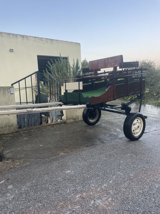 Charrete com travão ás duas rodas