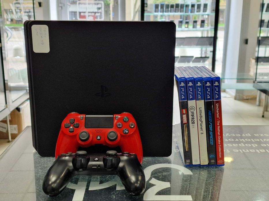 Playstation 4 Slim 1TB/ 2 pady/ 5 gier/ Gwar 6msc/ Grade A/ PS4 Slim