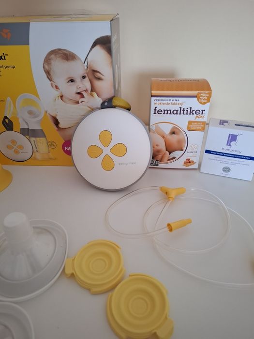 Nowy laktator elektryczny podwójny Medela swing maxi, gratisy