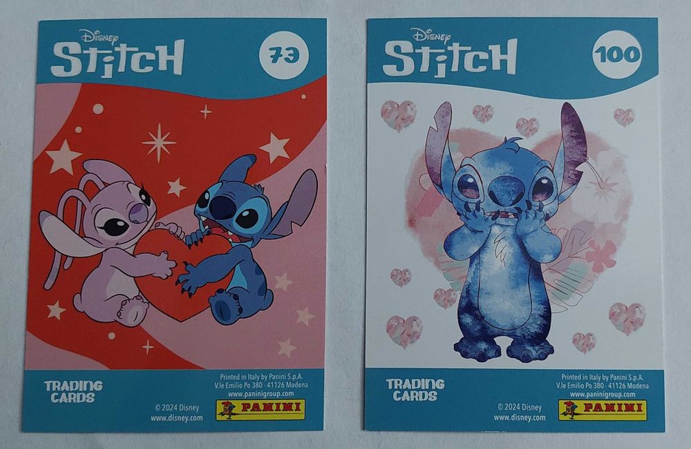 Vendo/troco cromos/cartas da Caderneta Panini - Stitch Disney