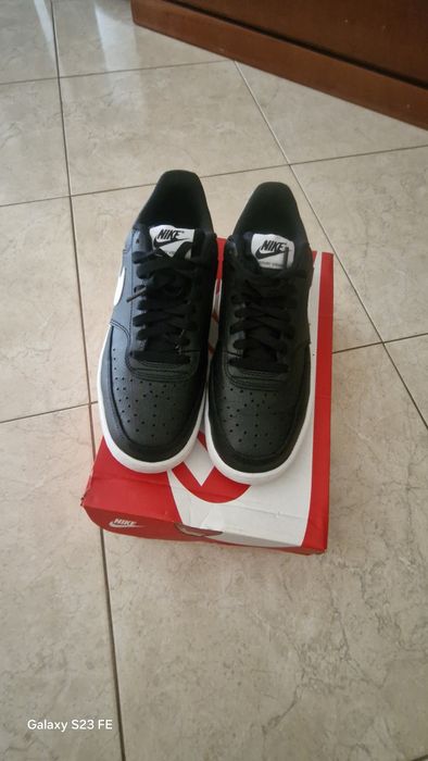 Nike Court Vision Pretas e Brancas Originais