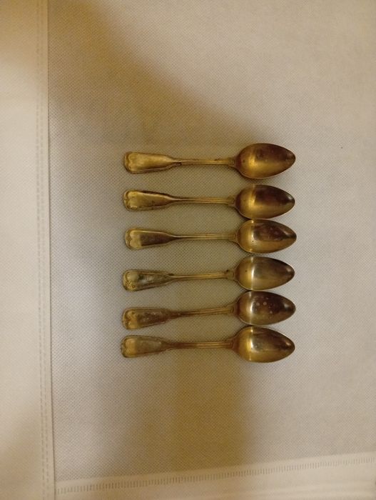 6 colheres de chá em alpaca