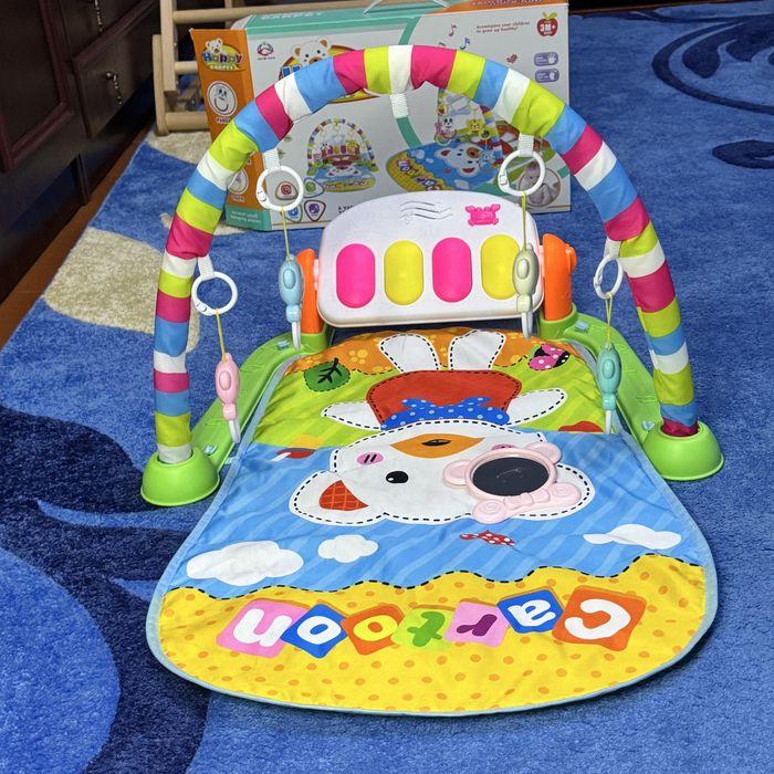 Дитячий музичний розвивальний килимок із дугою Happy Carpet