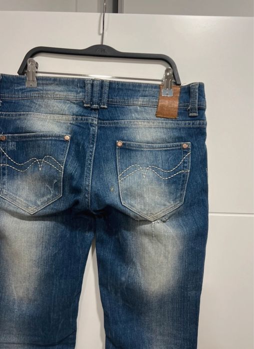 Calças de Ganga Rasgadas Bershka Mulher Tamanho 38