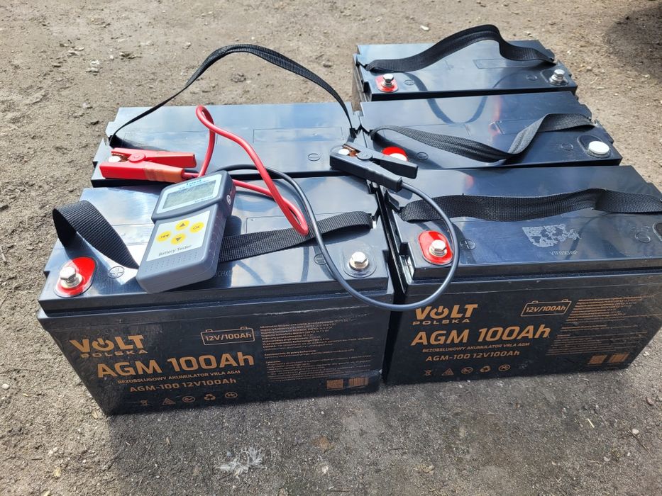 Akumulatory AGM 100Ah , praktycznie nieużywane