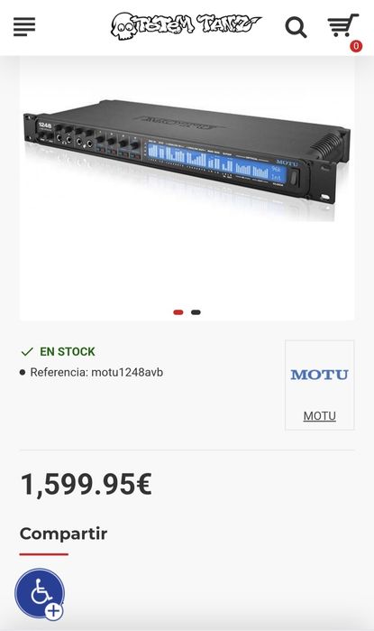 Interface audio MOTU 1248 USB + MOTU 8pre
Interfaces AVB Thunderbolt e interface de áudio USB
AVB Thunderbolt e interface de áudio USB