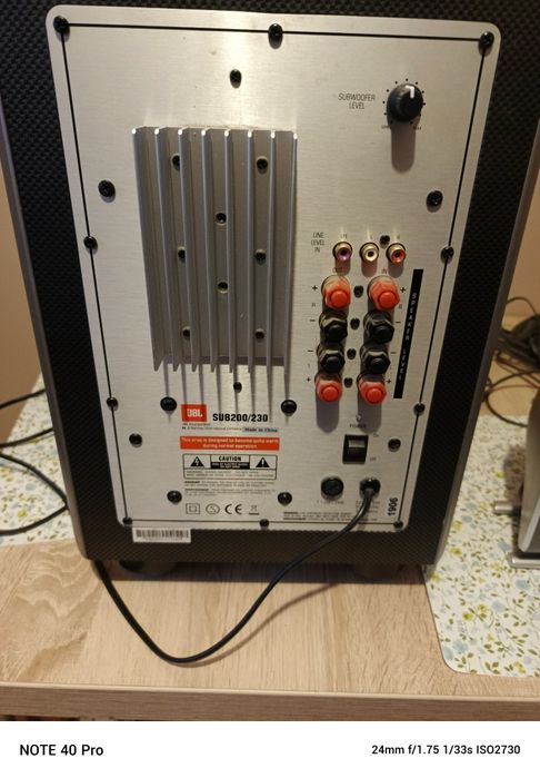 Kino domowe JBL 5 satelitek subwoofer aktywny