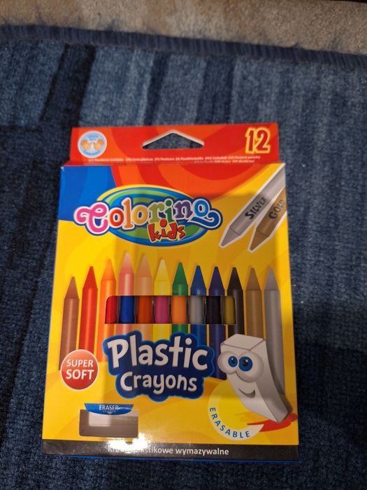 Kredki plastikowe wymazywalne