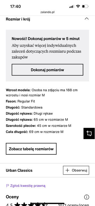 Kurtka Urban Classic rozm M