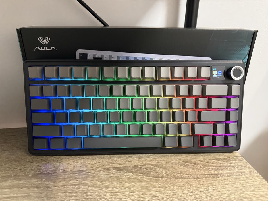 Клавіатура AULA F75 MAX сіра