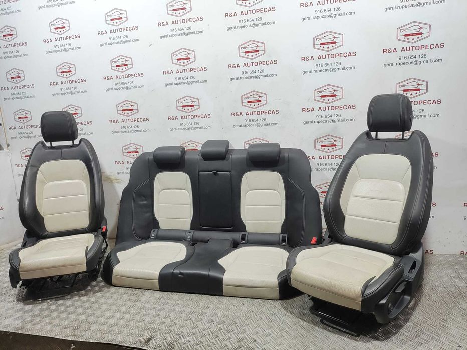 Conjunto Bancos Pele Perfurada R-Sport Elétricos Aquecidos Jaguar XF II X260 2015 a 2020 Original