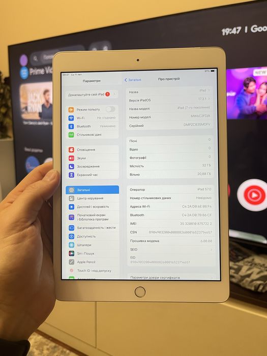 Apple iPad 7 (7th generation) Wi-Fi + Cellular LTE (айпад 7)