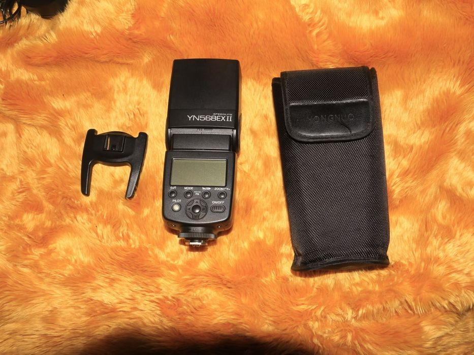 Спалах YN568EX II Canon + батарейки Panasonic Eneloop 1900 mAh + зарядний пристрій La Crosse BC-700