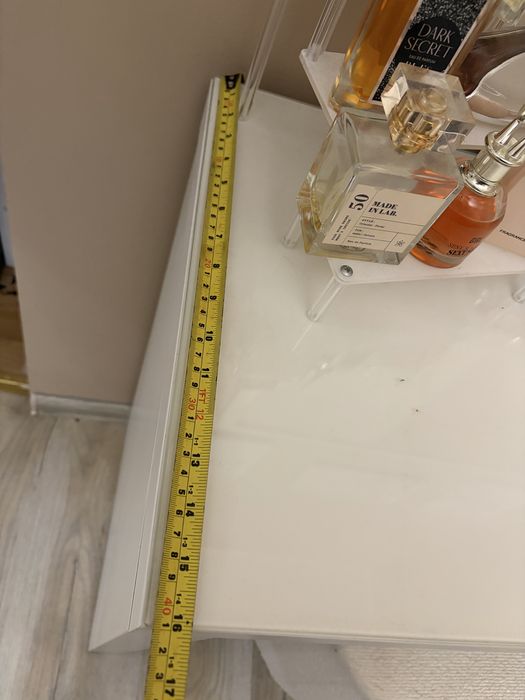 Toaletka ikea malm +lustro