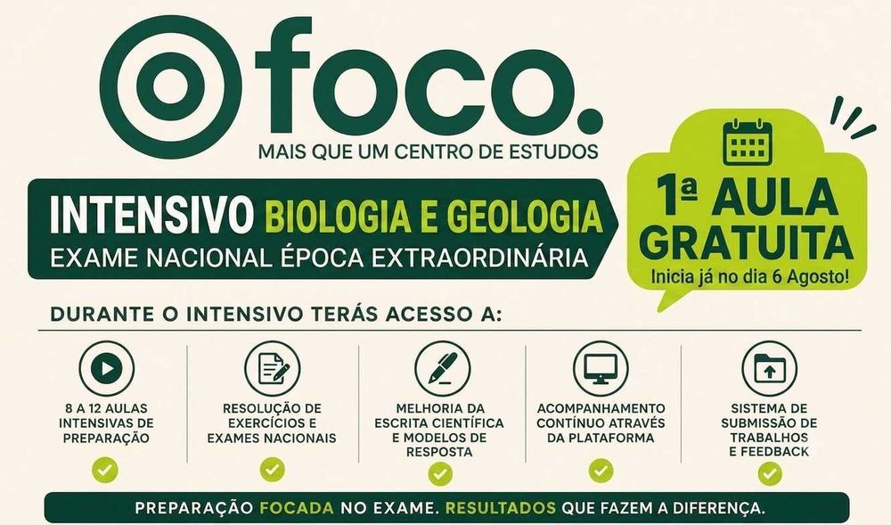 Preparação para Exame de Biologia e Geologia Segunda Fase