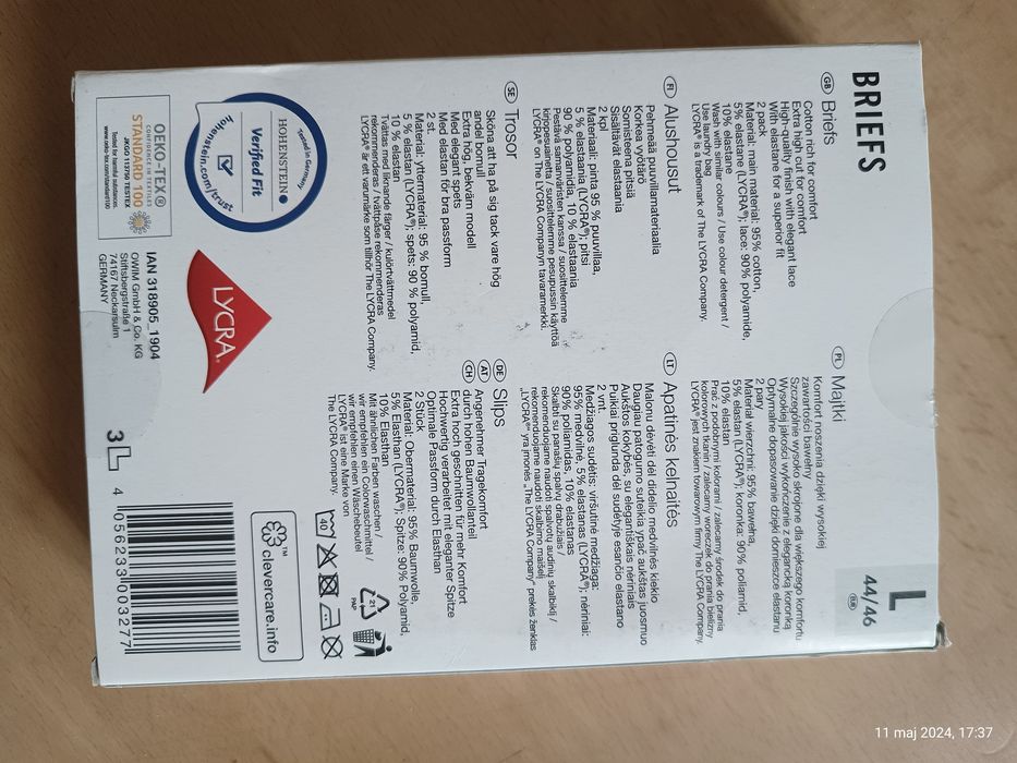 Majtki majteczki damskie hipster Esmara plus size