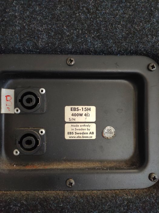 EBS Evolution Pro Line 2000 1x15 — Coluna para Baixo