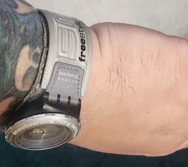 Rzadki zegarek Swatch SHM102 Scuba 200 Snowpass "Vertical-Flavour"