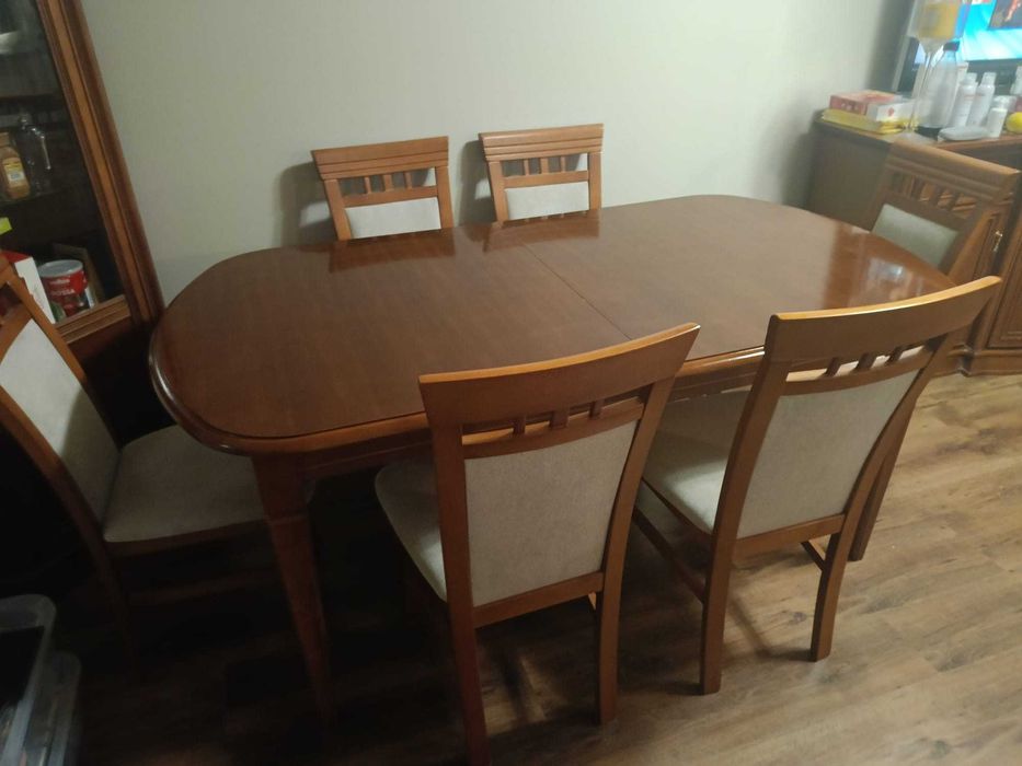 Ekskluzywny Komplet Mebli Bydgoskich | Lite Drewno | Stół do 260 cm